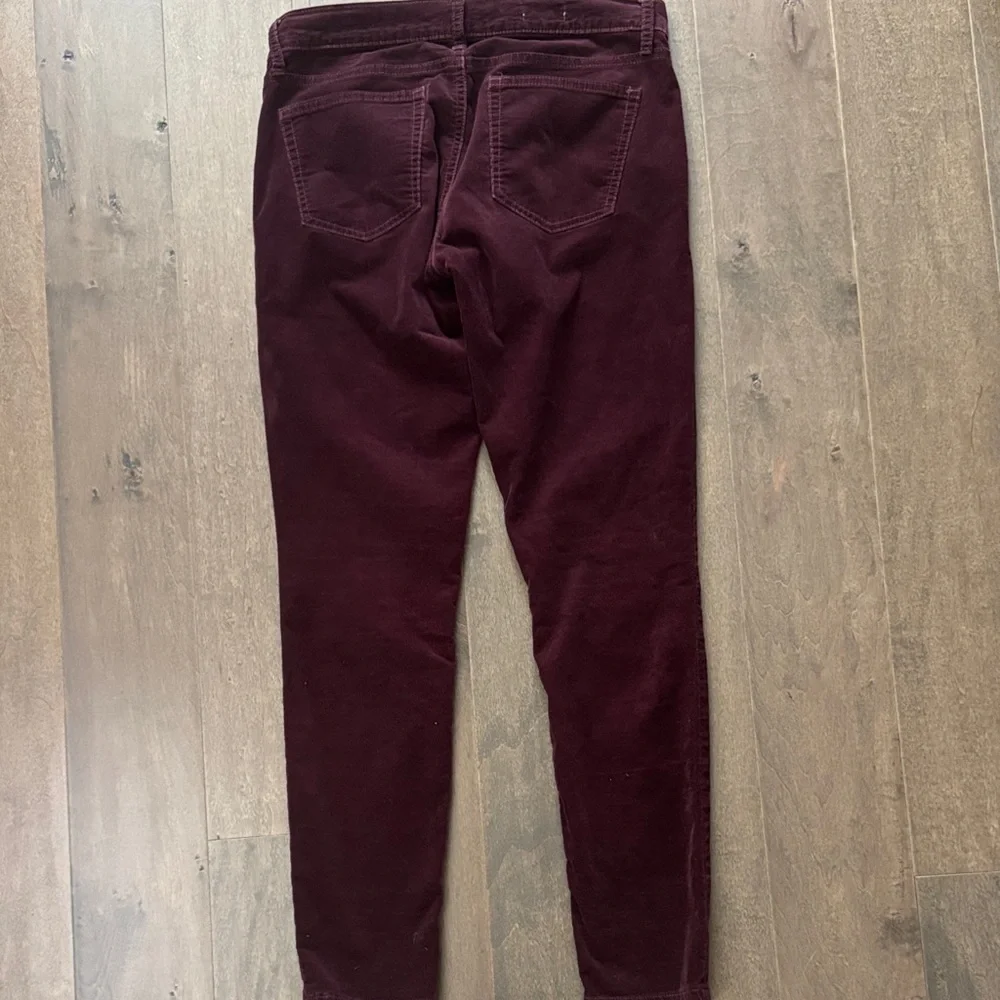 Gap 1969 Burgundy Corduroy Legging Jeans Skinny Pants Size 27/4R